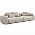 4-Sitzer-Sofa Beige mit Polyesterbezug, 300 x 105 x 78 cm
